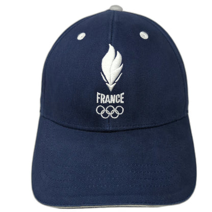 Decathlon France Olympic Rings 2024 Blue Baseball Cap One Size Slideback Hat