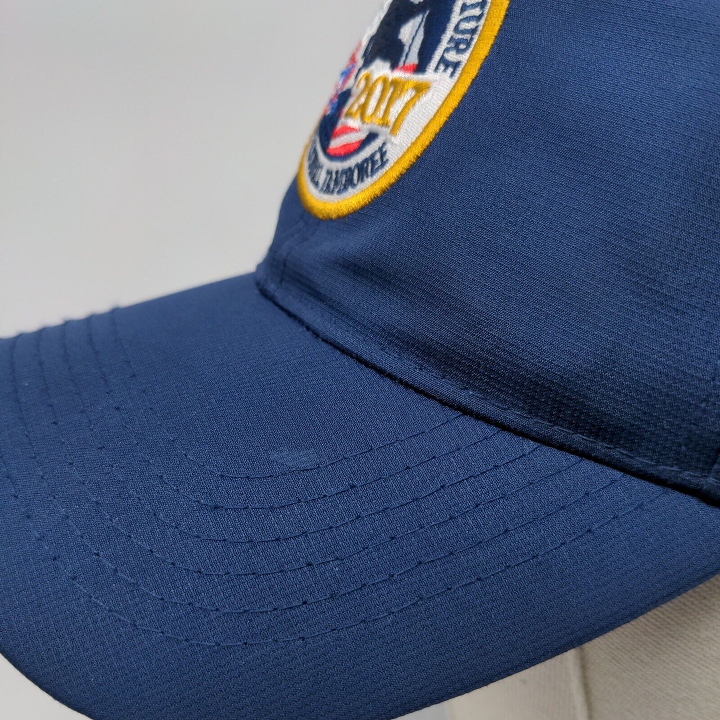 Live Scouting's Adventure National Jamboree 2017 Strapback Hat Blue OSFA 6 Panel