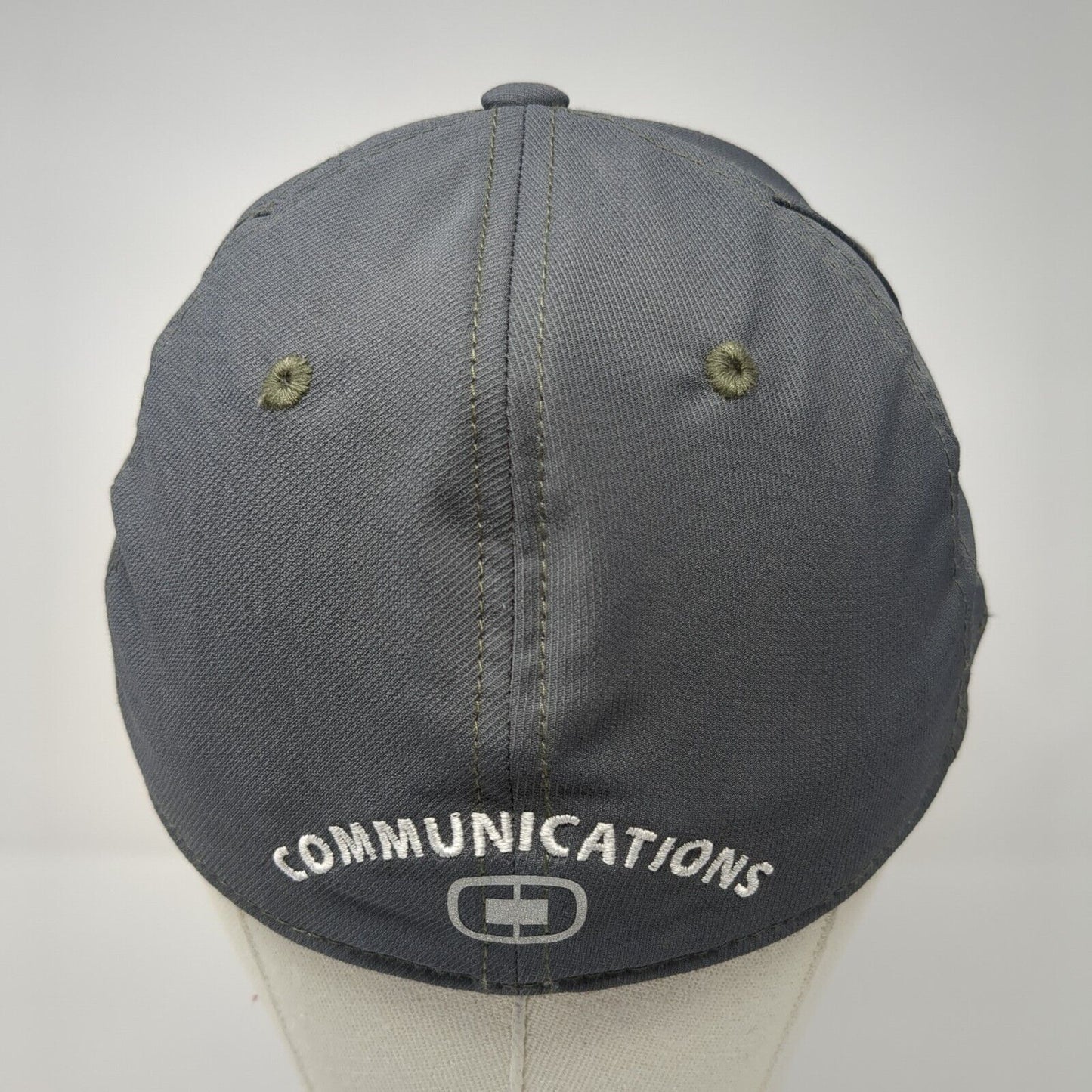 Idaho Power Fitted Hat Gray L/XL Embroidered Vented Holes 6 Panel Ogio Endurance