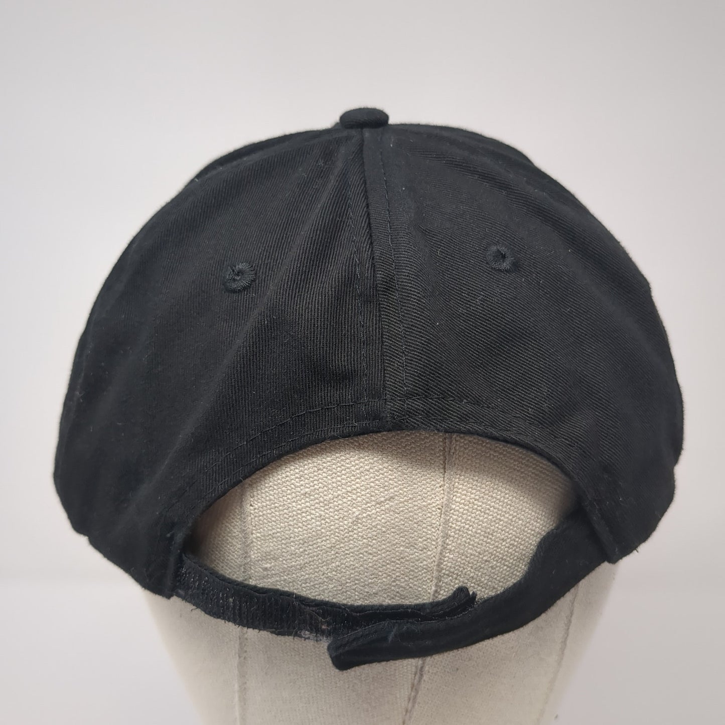 Image Solutions Baseball Cap Black One Size Adjustable Embroidered 6 Panel