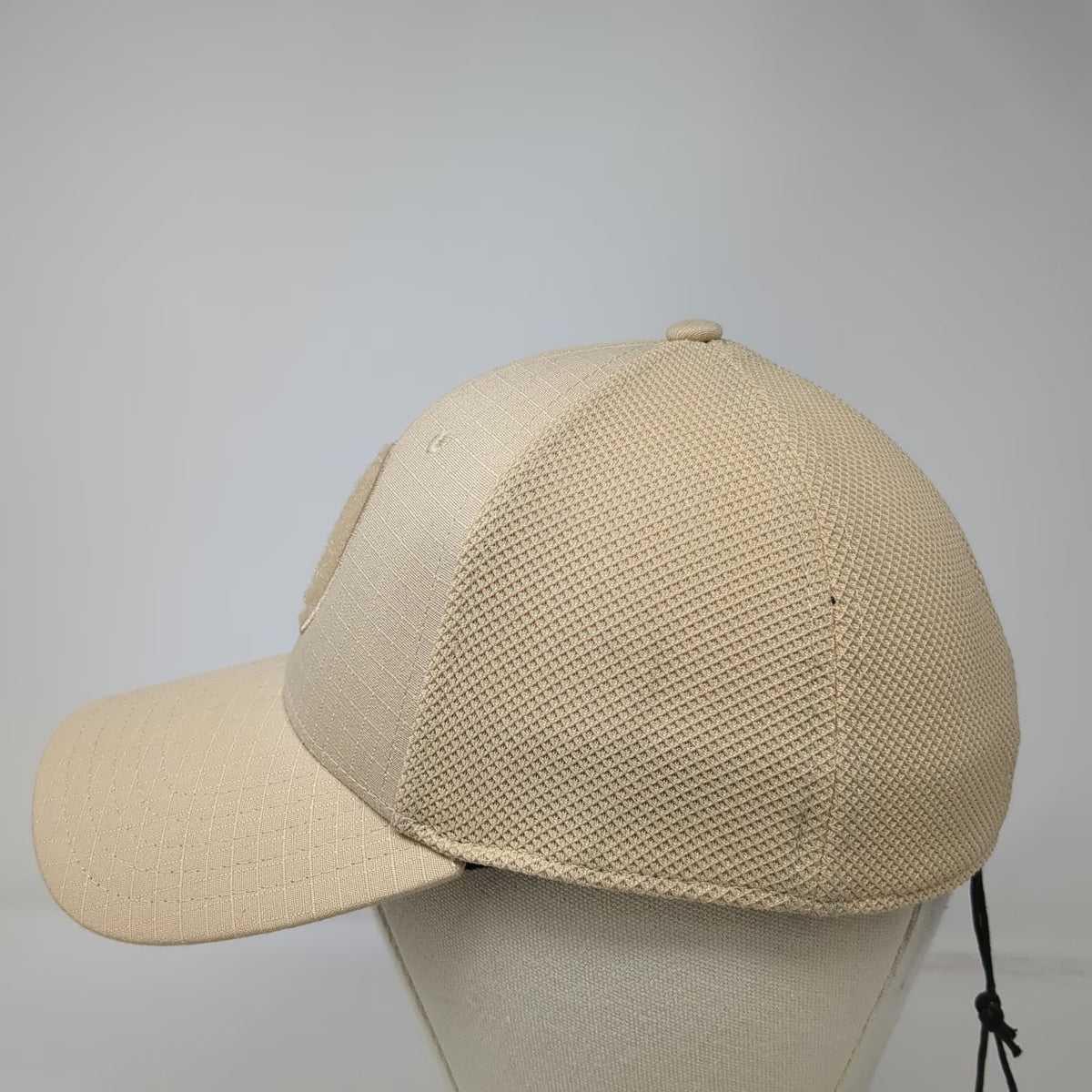 Beretta Baseball Cap Beige M Shield Logo Mesh Back Flexfit Shooting Hat W/Tags