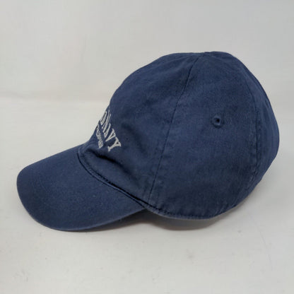 Old Navy Baby Stretchy Hat Blue Size 3-6 Months Embroidered Logo Cotton