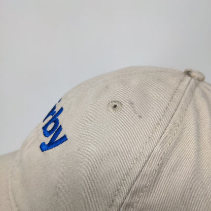 Irby Strapback Hat Tan One Size Adjustable Embroidered 6 Panel Vent Holes