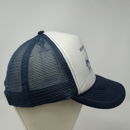 Cobra Trucker Hat Blue White One Size Spring Break 2021 Alabama Surf Style Mesh