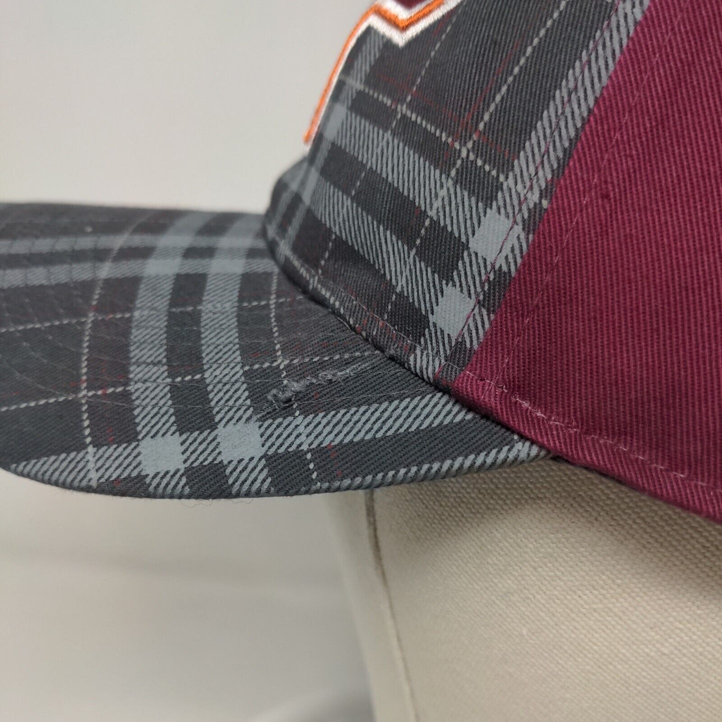 NCAA Men's Slideback Hat Multicolor Embroidered Virginia Tech VT Hokies Logo