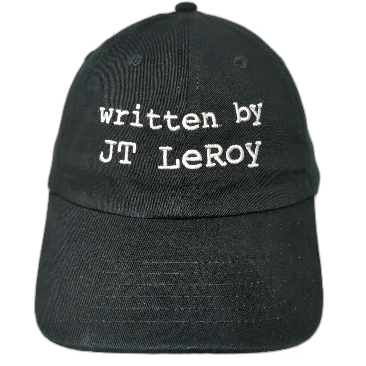 OTTO JT LeRoy Written By Embroidery Hat Black Baseball Cap One Size Slideback