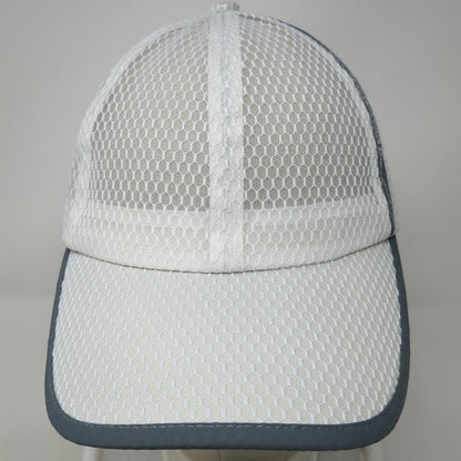 Baseball Cap White One Size Mesh Advocate Sports 2022 Gray Trim Breathable Hat