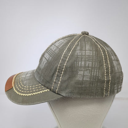 Something Special Baseball Cap Green One Size Contrast Stitch Leather Detail Hat