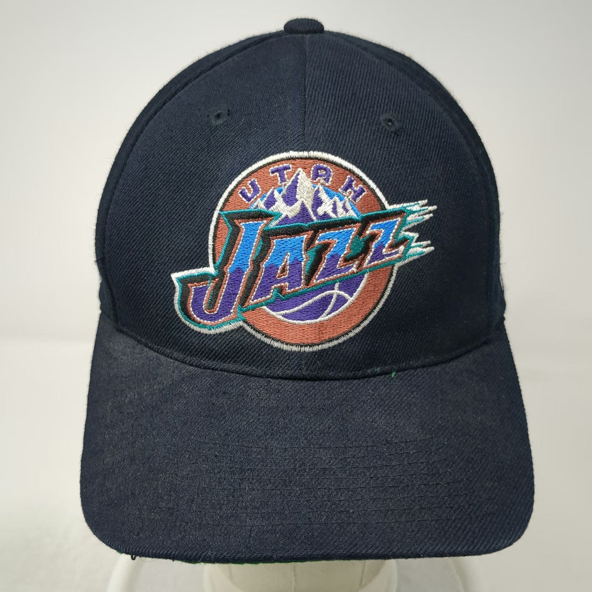 Utah Jazz NBA Sports Specialties Snapback Black Green Underbrim Hat Vintage