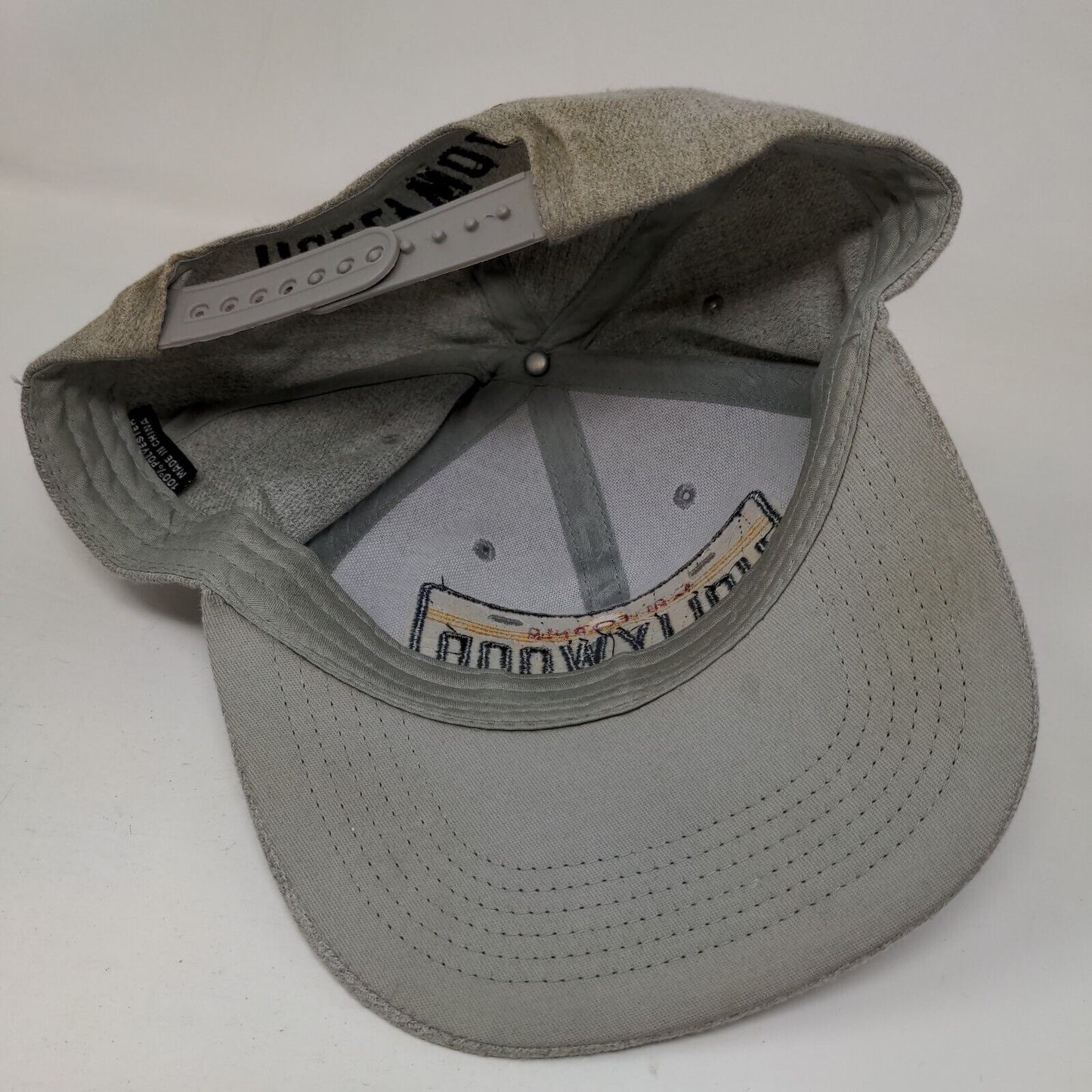 California Hollywood The Golden State License Plate Snapback Hat Gray One Size