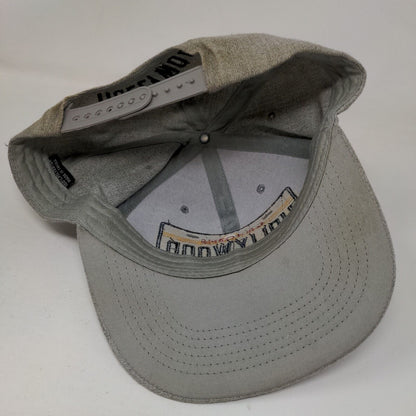 California Hollywood The Golden State License Plate Snapback Hat Gray One Size