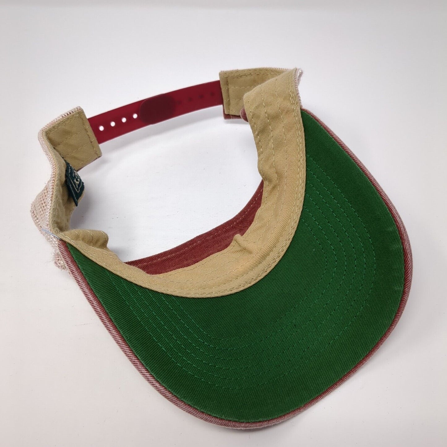 Hangout Snapback Sun Visor Hat Red One Size Adjustable Embroidered Legacy