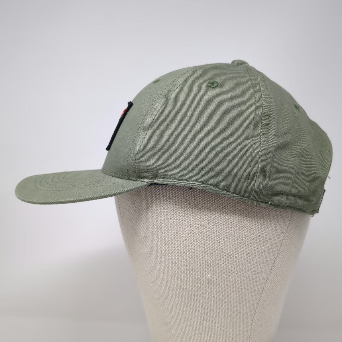 Red Wing Shoes Snapback Green White One Size Logo Patch 1905 Workwear Twill Hat