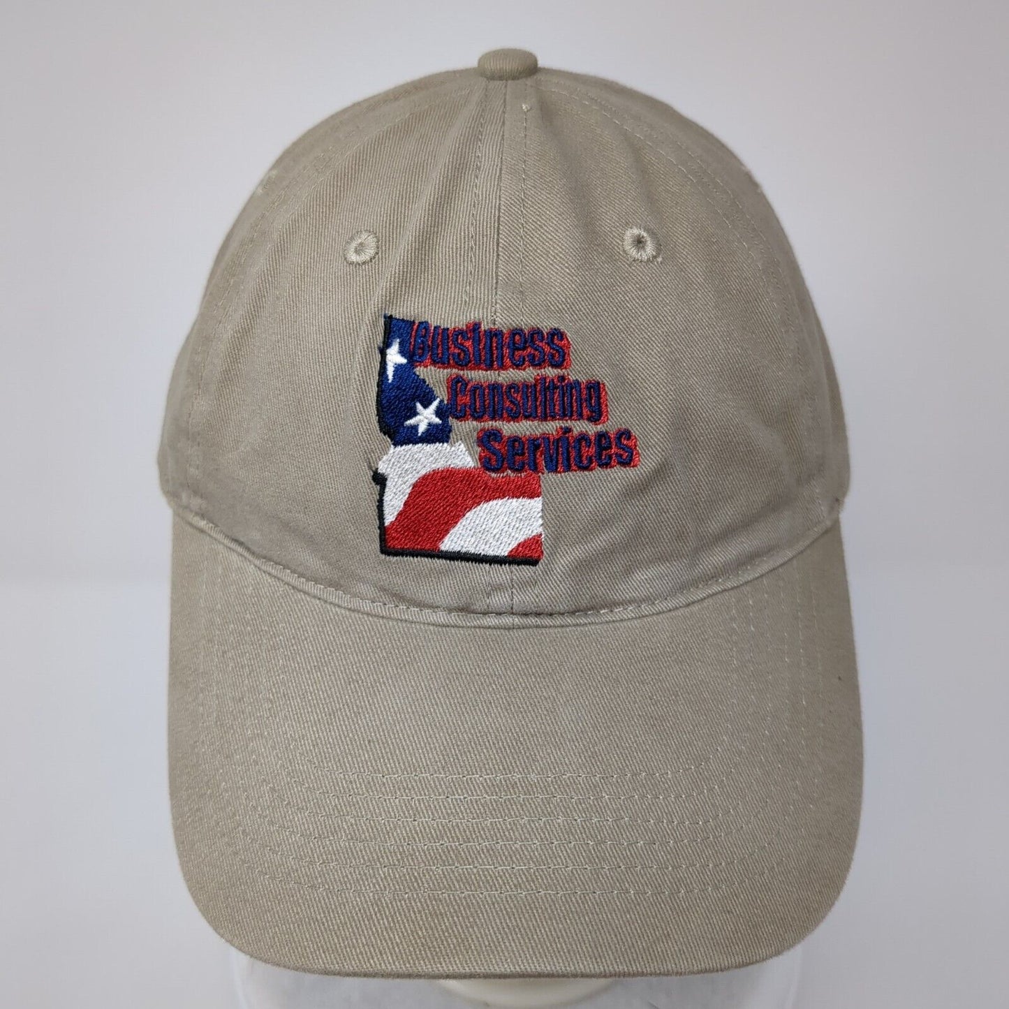 Business Consulting Services Slideback Hat Tan OS Adjustable Port & Company