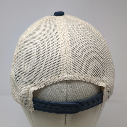 District Trucker Hat Blue One Size Snapback Mesh Cabin Dirt Floor Embroidered
