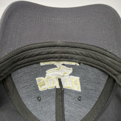 Cap America Snapback Hat Gray One Size C.R. South Ice Hockey Embroidered 6 Panel