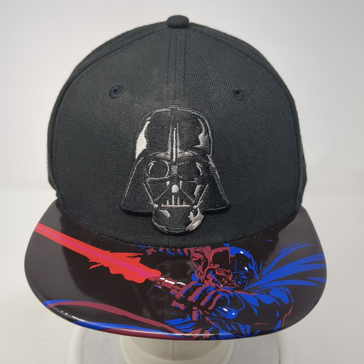 Star Wars 59Fifty Fitted Hat Black 7 1/2 Darth Vader Embroidered Colorful Bill