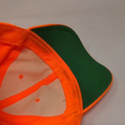 Signatures Snapback Hat Orange OSFM Adjustable Solid 6 Panel Blank