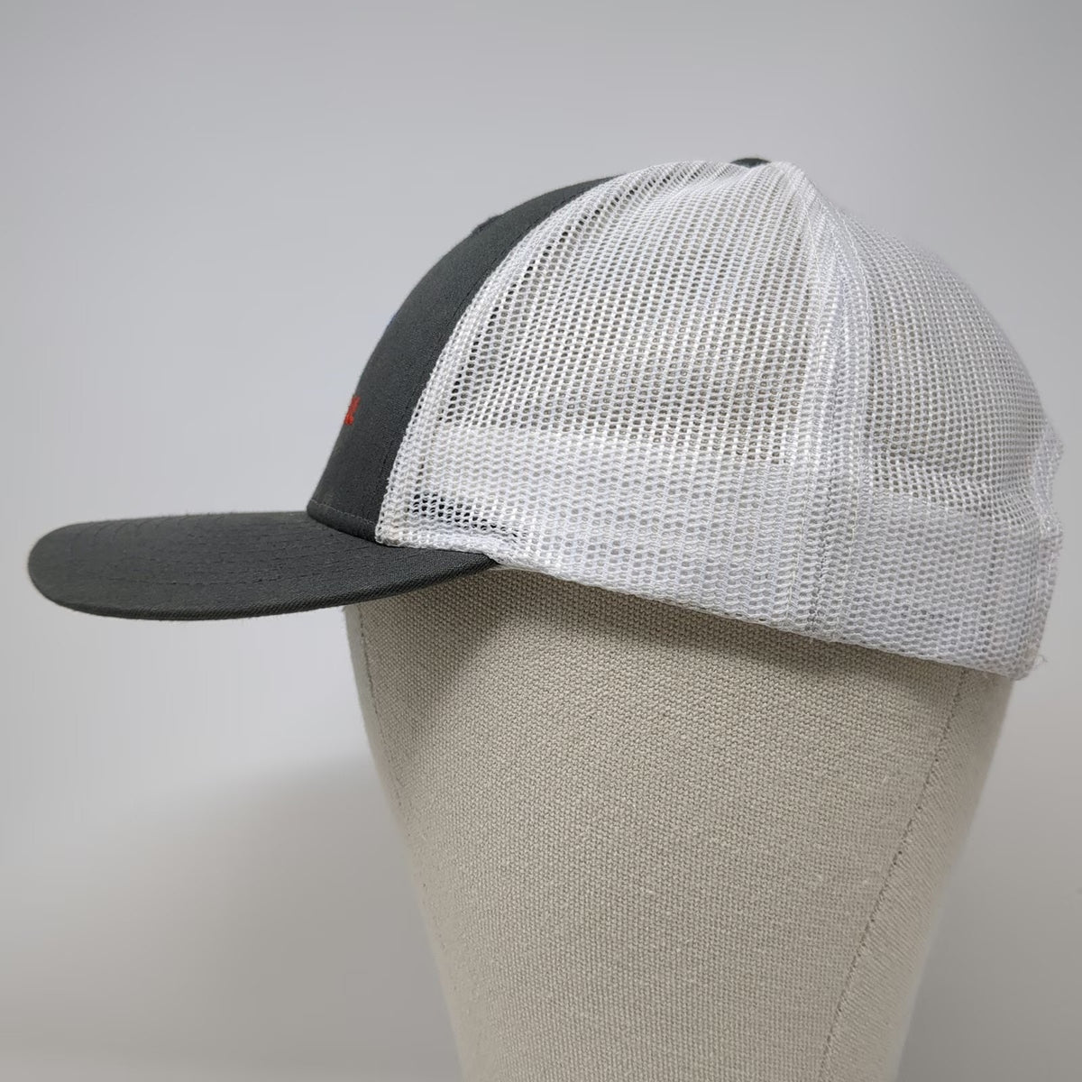 Richardson Trucker Hat Gray S CDA National Mesh Back Snapback 115 Small