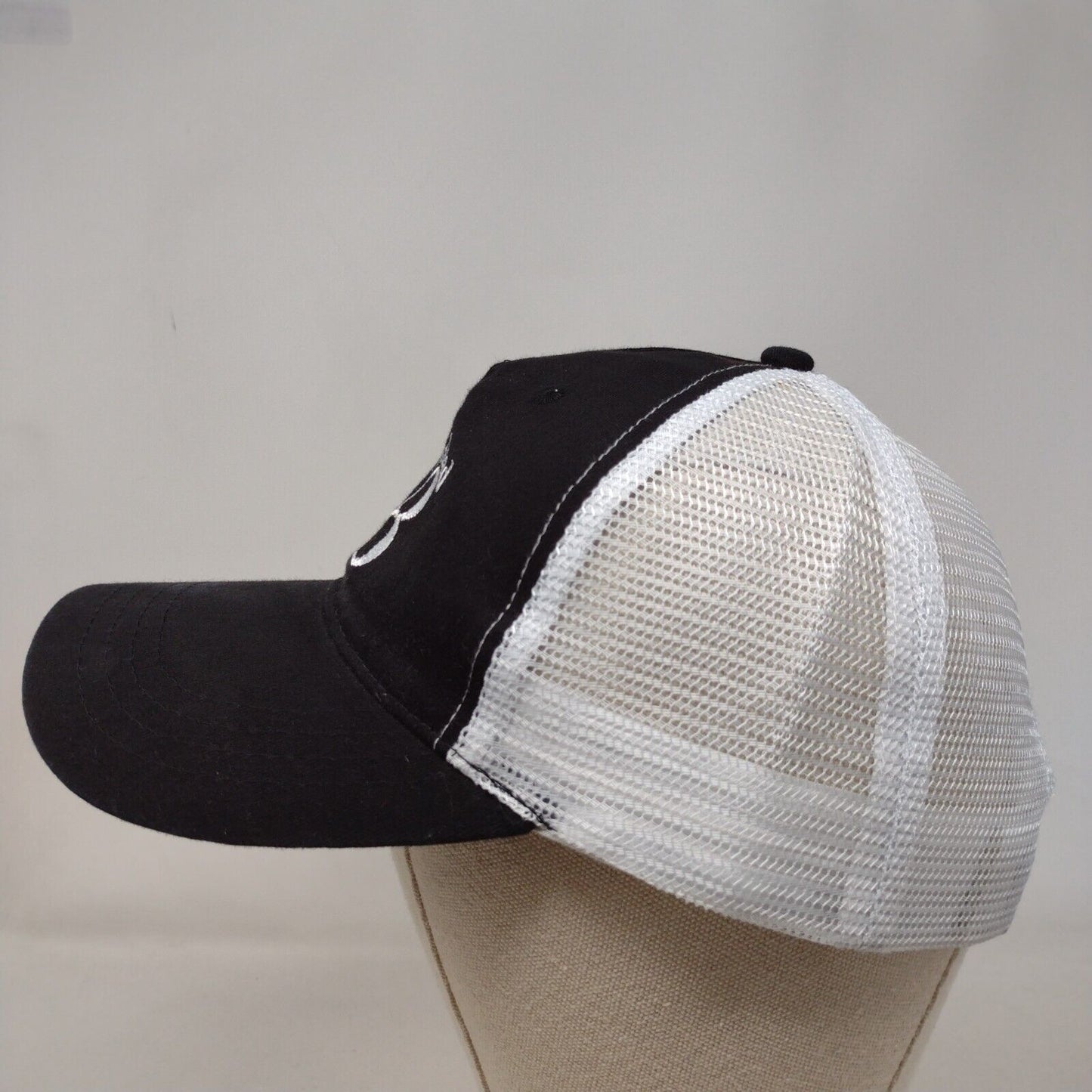 Crooked 8 Snapback Mesh Back Trucker Hat Black OSFA Cap America