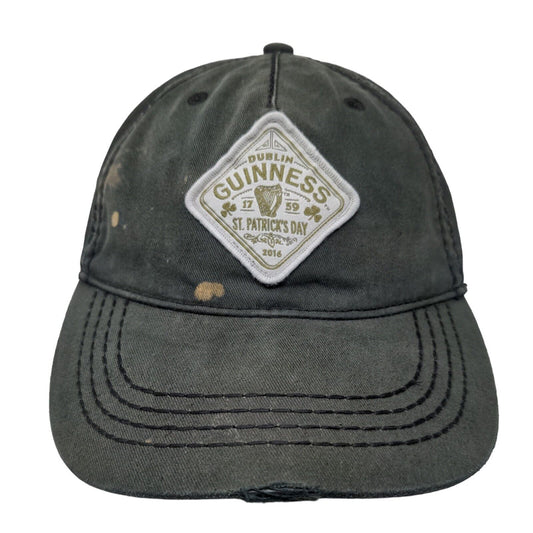 Guinness St. Patrick's Day Slideback Hat Green One Size Adjustable Patch Logo