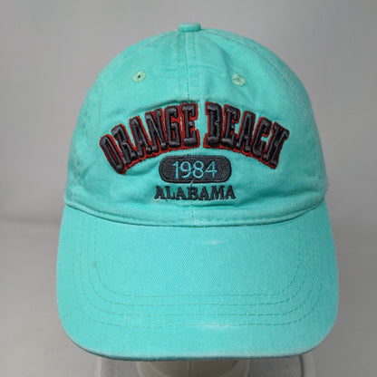 Orange Beach 1984 Alabama Strapback Hat Greenish-Blue One Size Alvin's Island