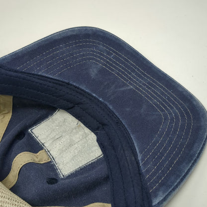 Surf Style Baseball Cap Blue One Size Beaches Be Crazy Mesh Strapback Patch Hat