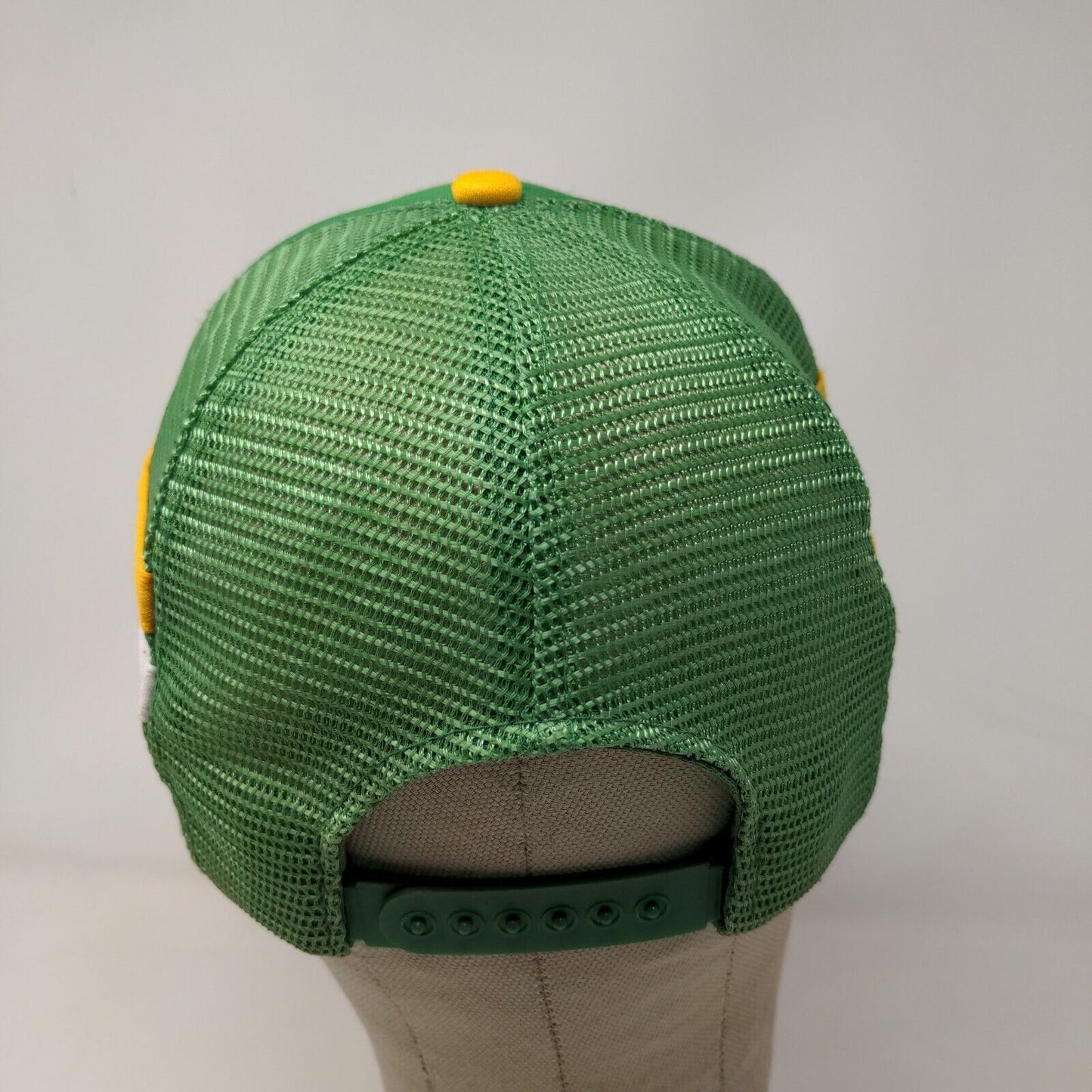 International Hats Mens Snapback Mesh Back Trucker Hat Green OSFA Notre Dame VTG