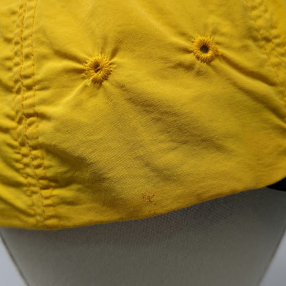 Tommy Hilfiger Baseball Cap Yellow One Size Nylon Strapback Coldstop Patch Hat