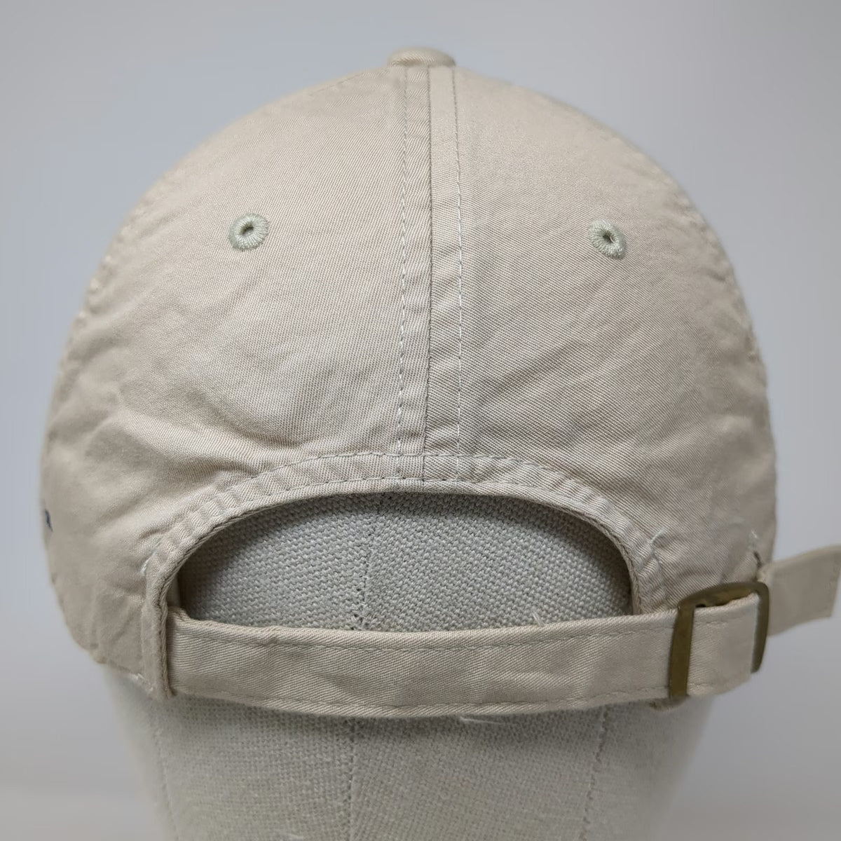 Levelwear Houston Open Golf Logo Beige Baseball Cap OSFM Slideback Buckle Hat