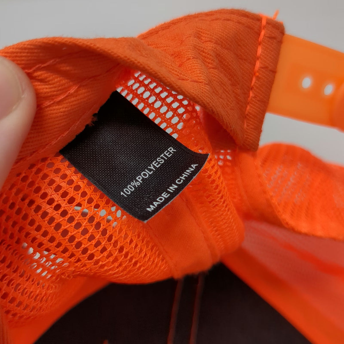 Leupold Trucker Hat Orange One Size Snapback Mesh High Visibility Hunting Cap