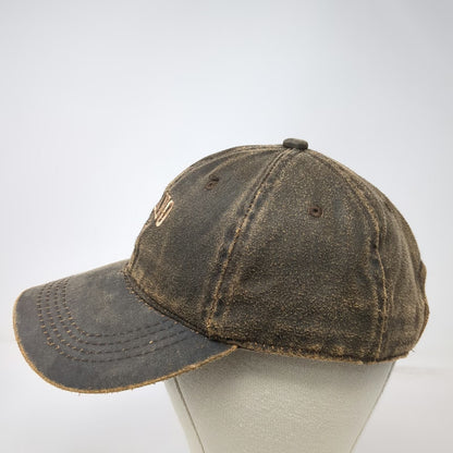 Outdoor Cap Baseball Cap Brown One Size Distressed Idaho Deer Strapback Hat