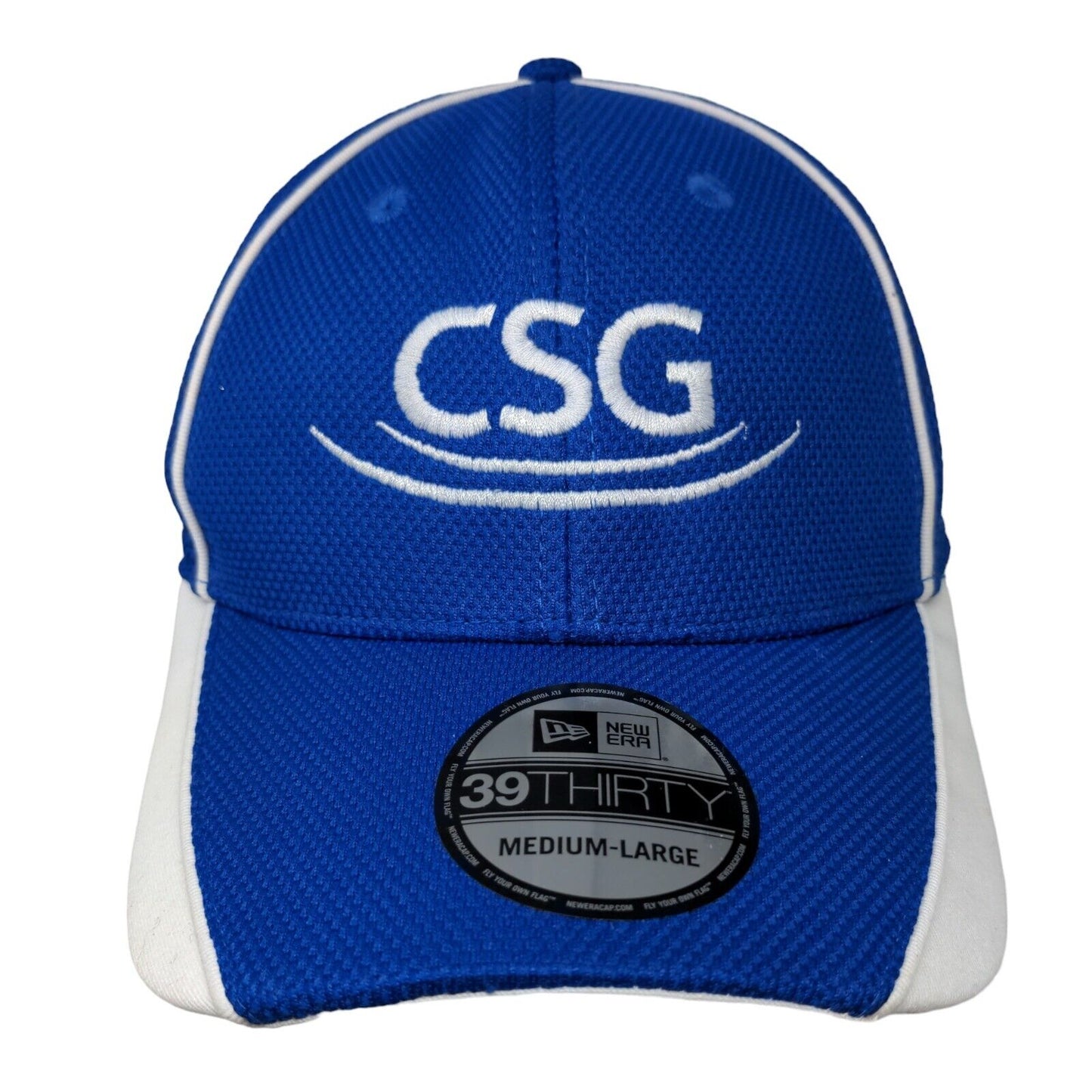 CSG Fitted Hat Blue Medium-Large Embroidered 6 Panel New Era 39Thirty