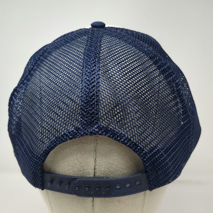 Designer Awards Trucker Hat Blue White One Size Frank Bashista Const Hailey ID