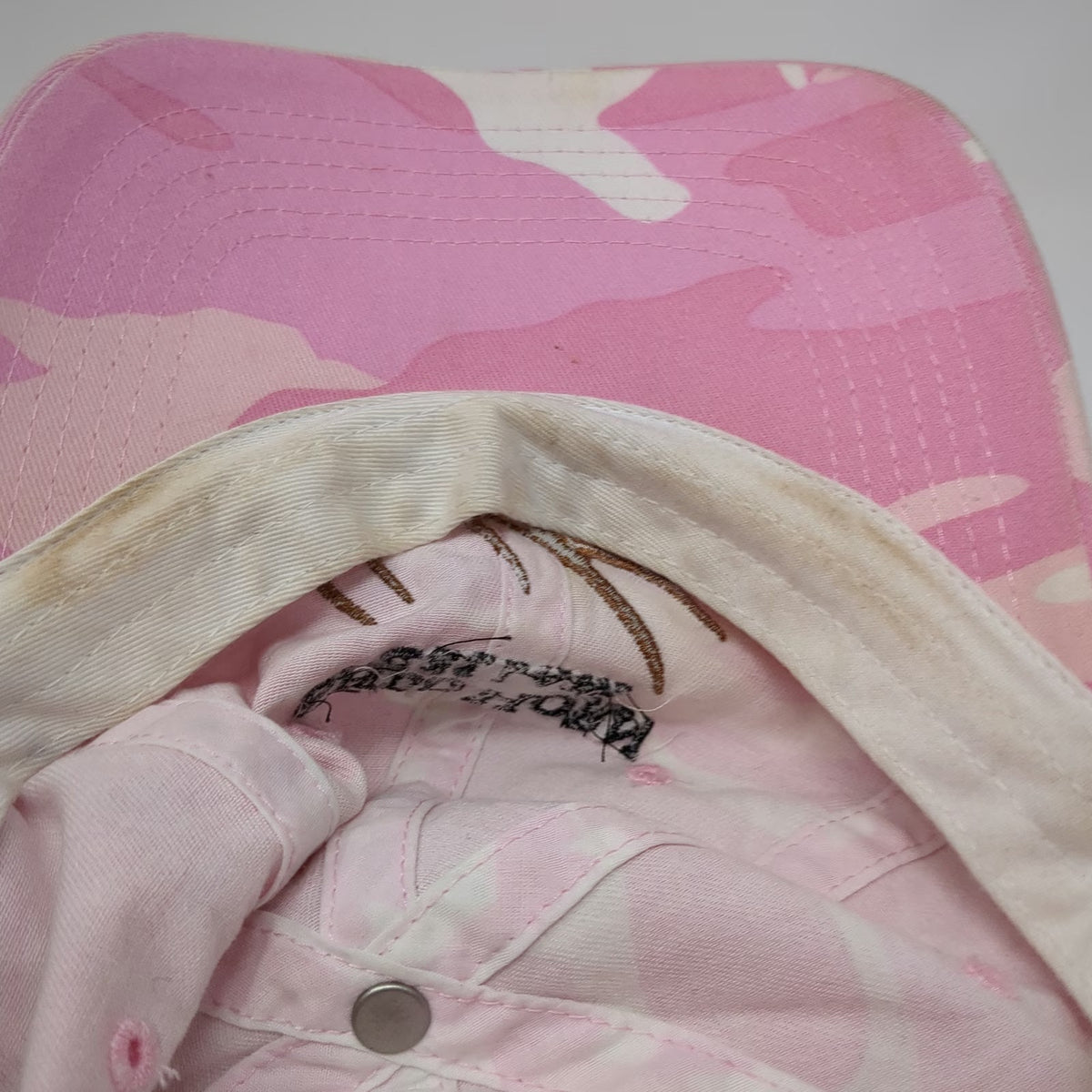 Port Authority Shed Horn Cellars Pink Camo One Size Antler Baseball Cap Hat