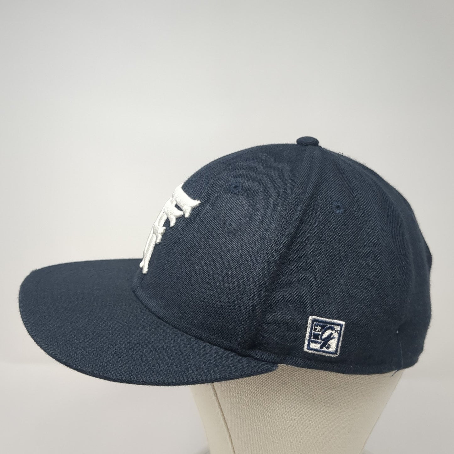 TF Fitted Baseball Cap Blue 7 3/8 Lightweight Embroidered The Game Pro