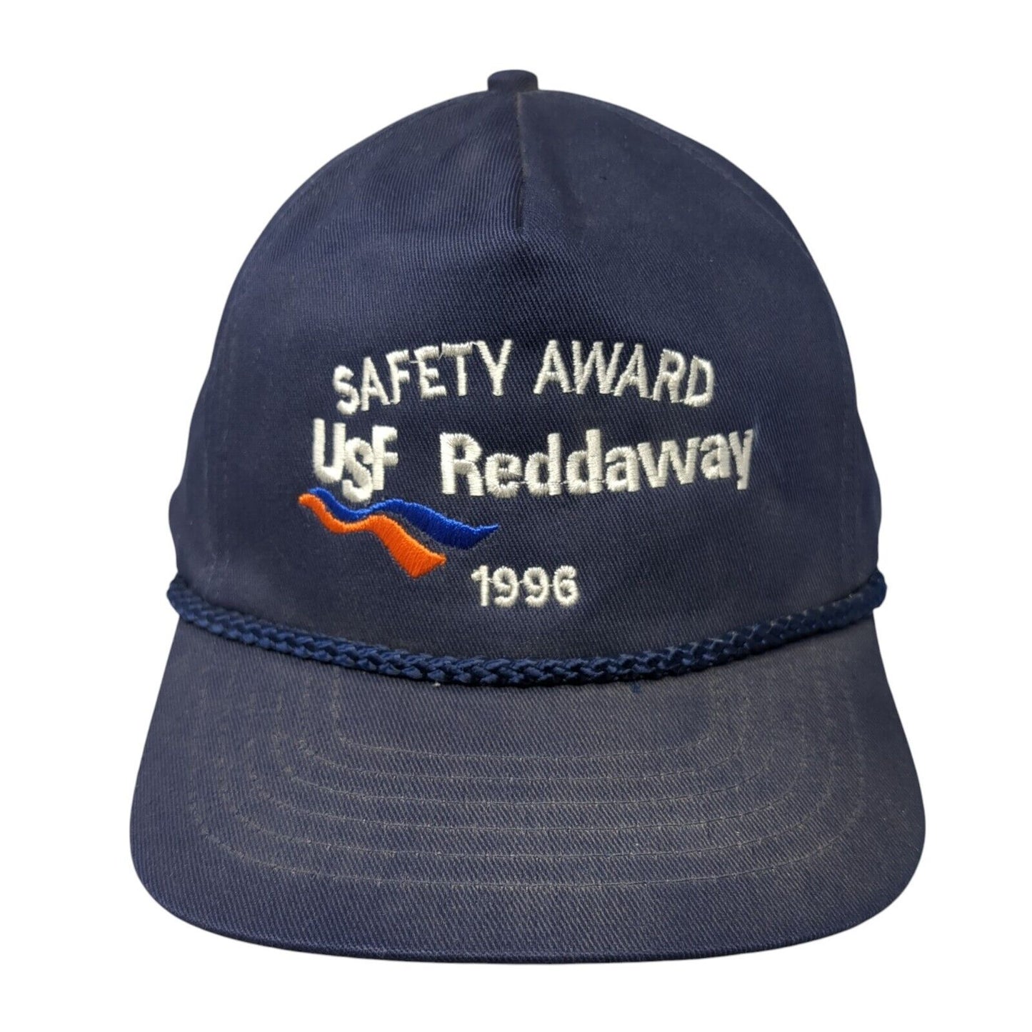 Safety Award USF Reddaway 1996 Snapback Hat Blue One Size Adjustable Rope KC