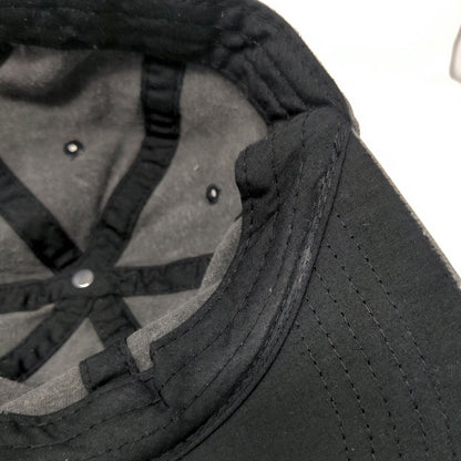 Unbranded Strapback Hat Solid Gray Black Soot OSFM Adjustable Blank