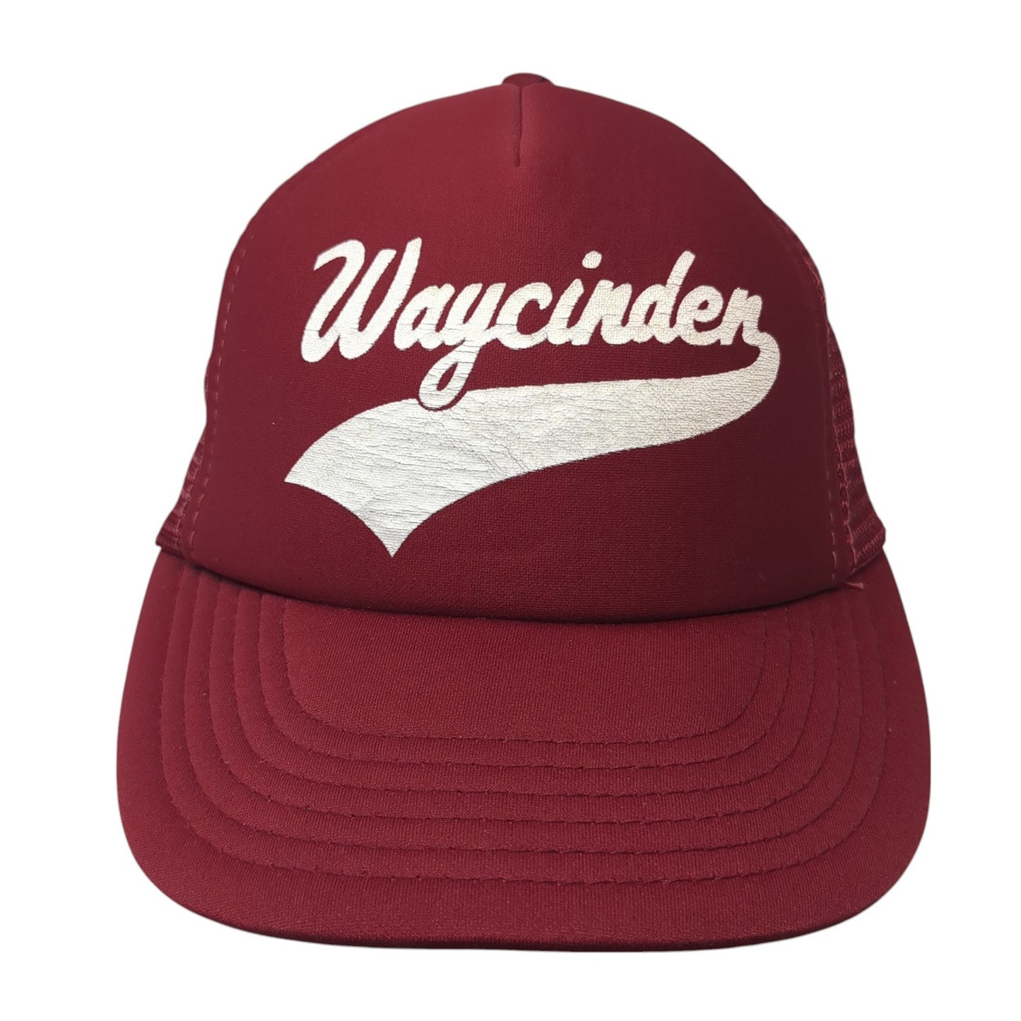 Waycinden Snapback Trucker Hat Red Medium Mesh Back Designer Award