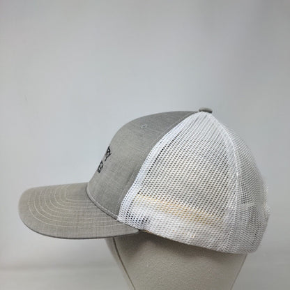 Country Cred Snapback Mesh Back Trucker Hat Gray OSFM Embroidered