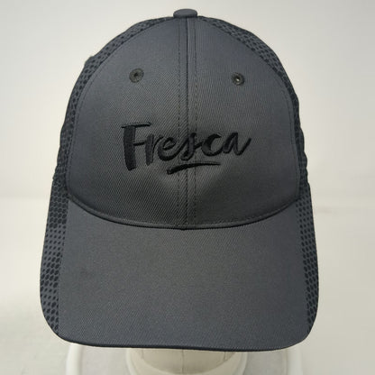 Sport-Tek Baseball Cap Gray One Size Fresca Logo Mesh Back Strapback Hat Hex
