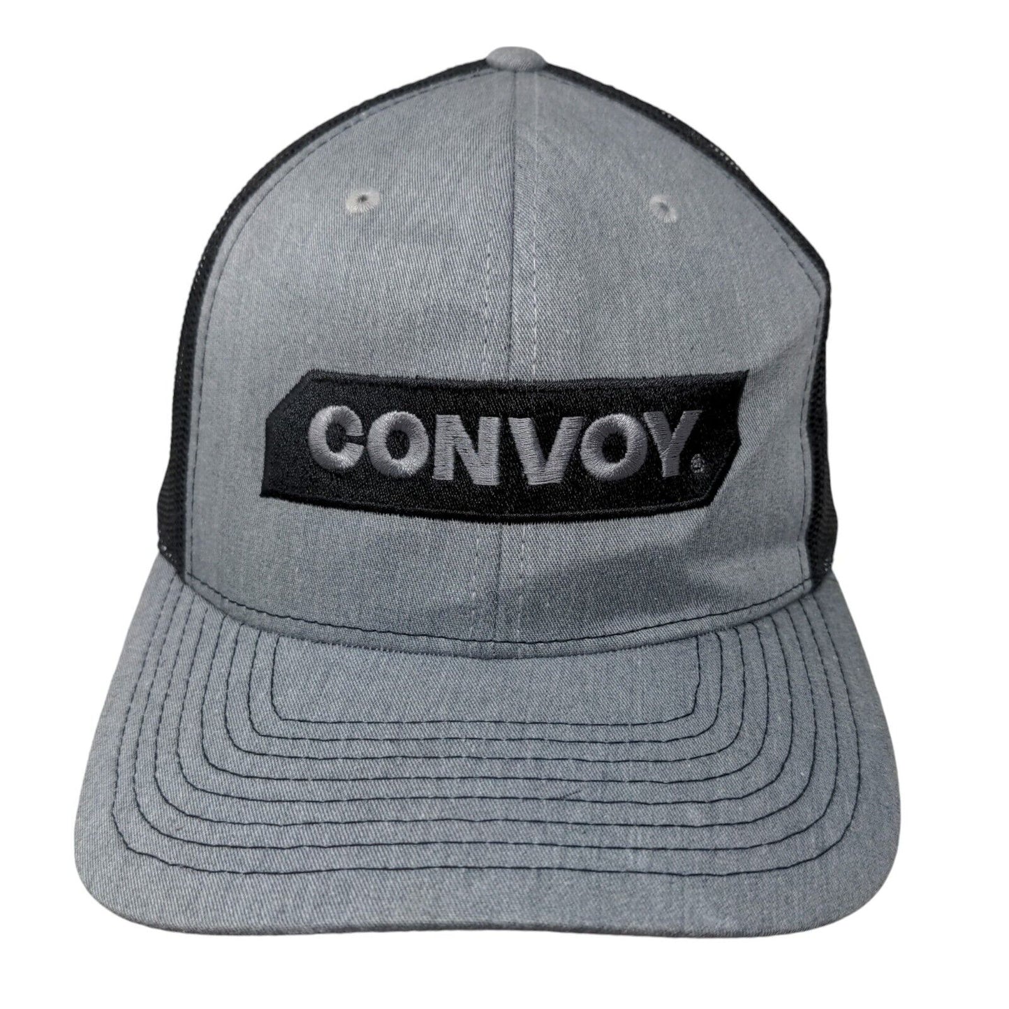 Convoy Snapback Mesh Back Trucker Hat Gray One Size Colorblock Richardson