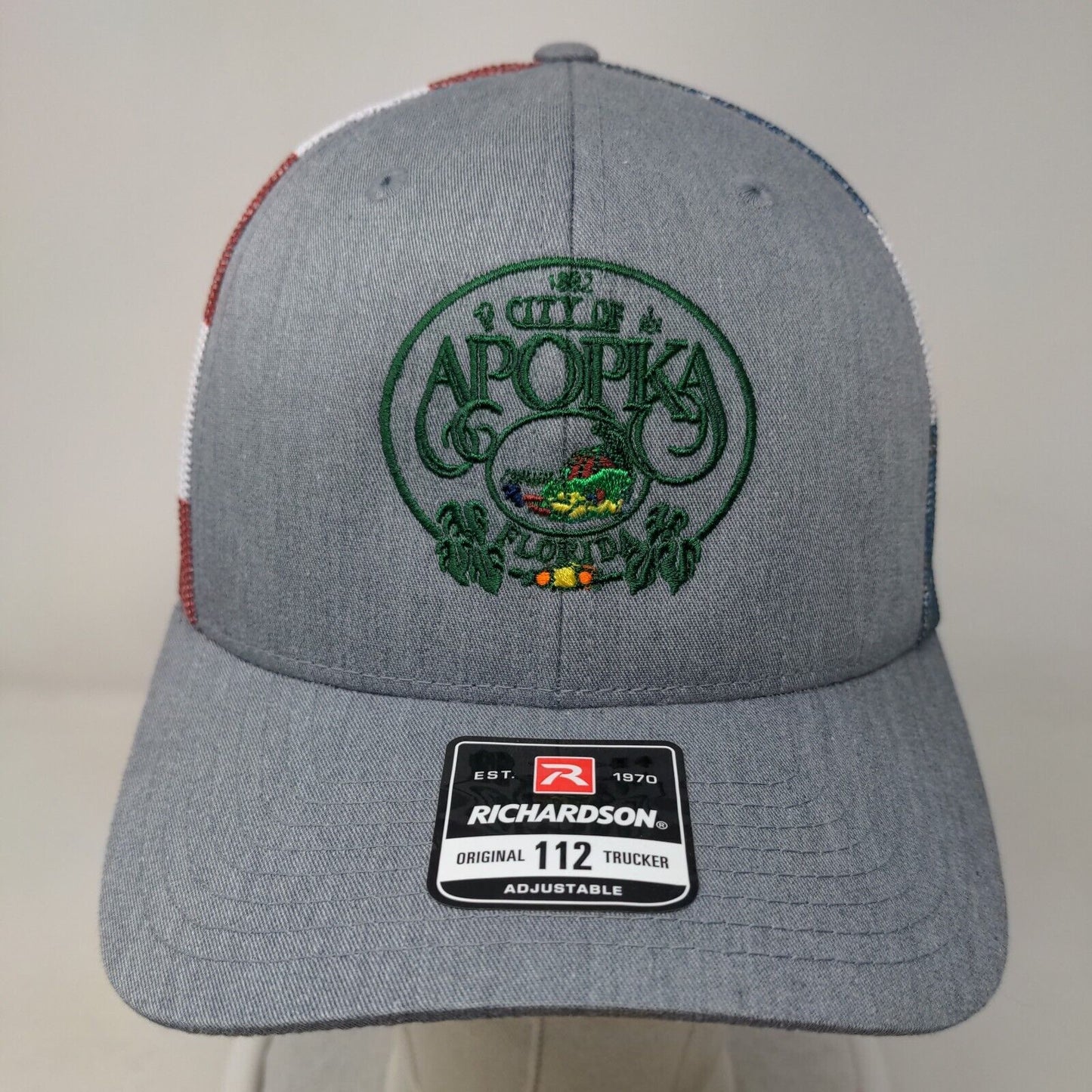 City Of Apopka Florida Mesh Back Trucker Hat Multi One Size Richardson 112