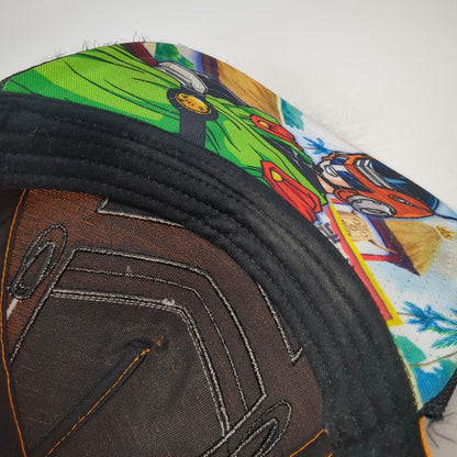 Bioworld Great Saiyaman 5 Panel Orange Black One Size Anime Under Visor Hat