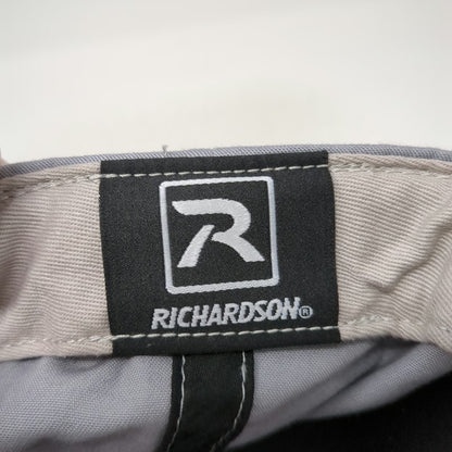 Richardson Snapback Gray Red L Gem Meat Packing Co Cotton Poly Two Tone Hat