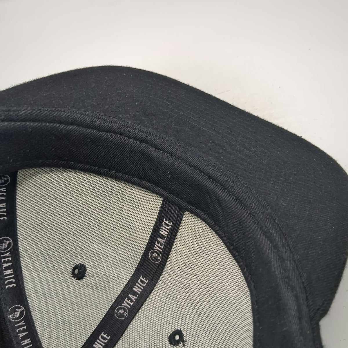 Yea.Nice Snapback Black One Size Hat Zebra Patch Flat Brim Structured 6-Panel
