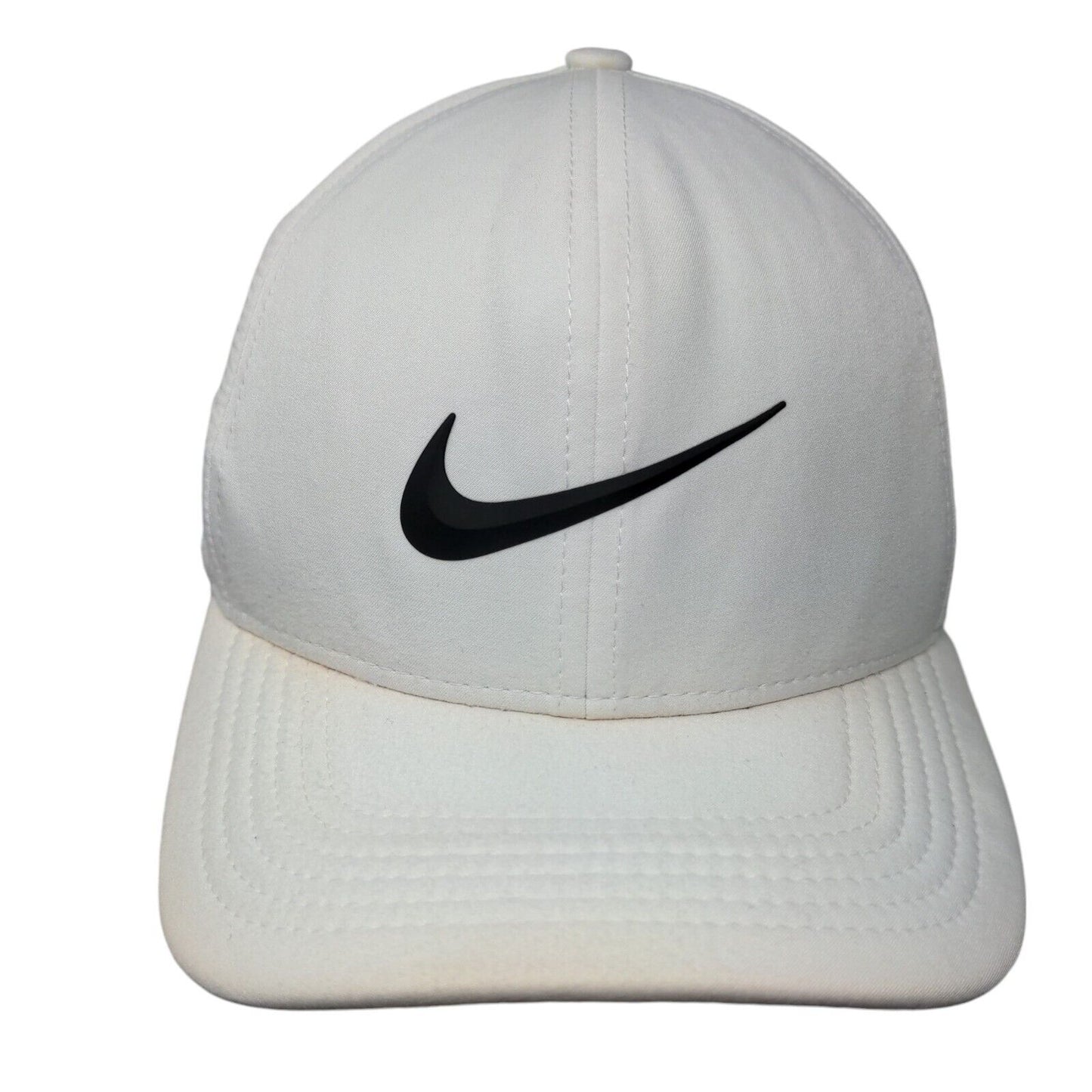 Nike Golf Fitted Hat White S/M Classic99 Dri-Fit Breathable Mesh 6 Panel