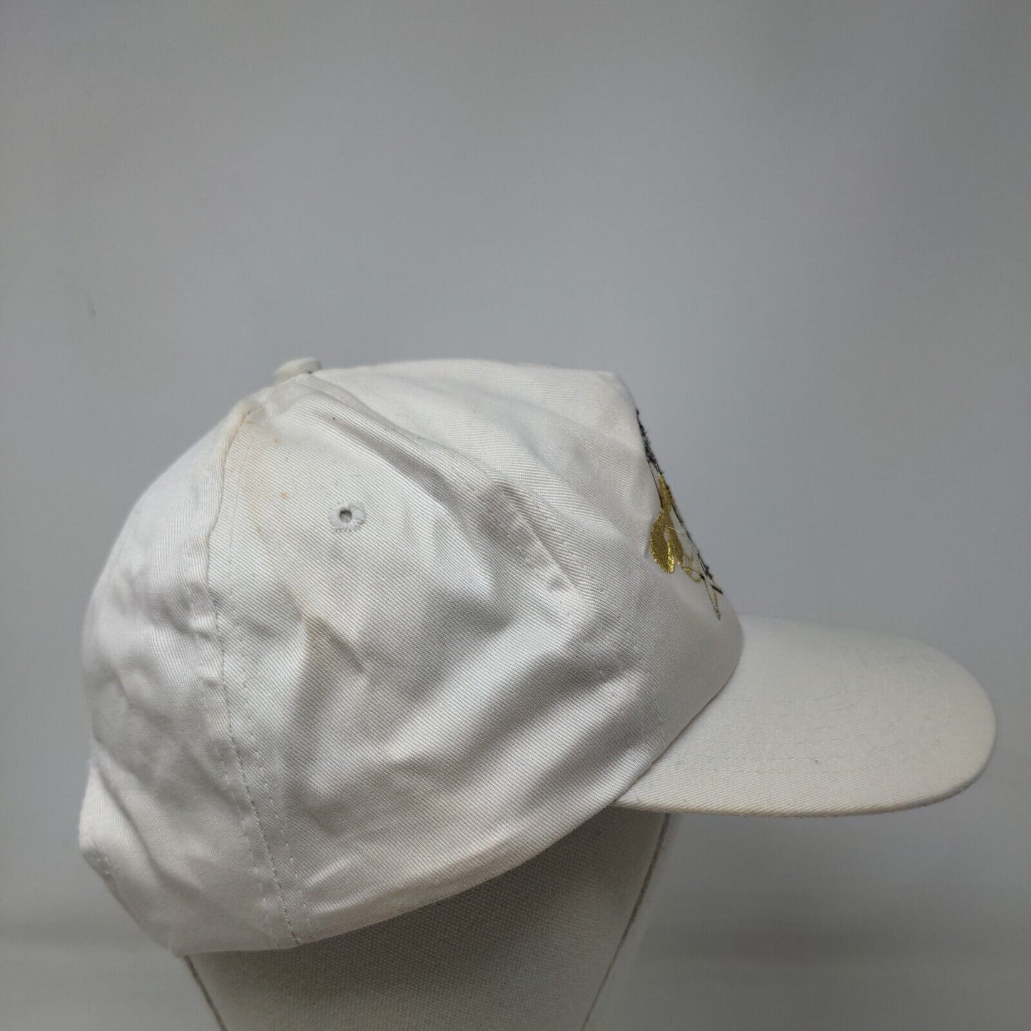 Cheers Meet Me In Charlotte Snapback Hat White One Size Embroidered