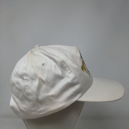 Cheers Meet Me In Charlotte Snapback Hat White One Size Embroidered