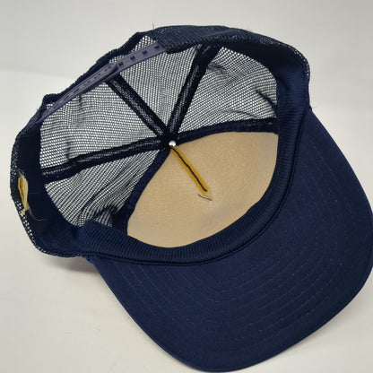 Riverboat Casino Snapback Rope Trucker Hat Blue One Size Mesh Back